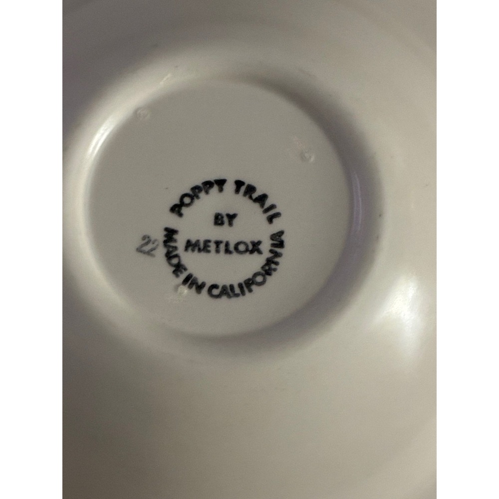 Metlox Poppy Trail Vernon Sculptured Grape Soup Cereal Bowl USA poppytrail - Picture 3 of 6